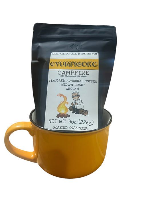 YUM PIG Coffee - Campfire Coffee and coffee mug combo!