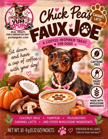 Chick Pea's FAUX JOE - Coffee for Dogs, Safe for Humans - Caramel Latte