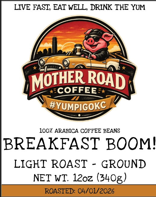 YUM PIG Coffee - MOTHER ROAD Series - Breakfast BOOM!